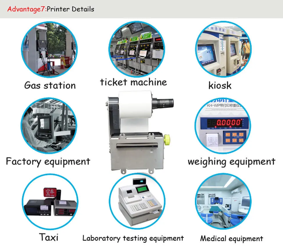 12 В автоматическая резка 2 дюймов киоск термопринтер с бумагой рядом с датчиком Функция Поддержка автоматической загрузки бумаги HS-K24