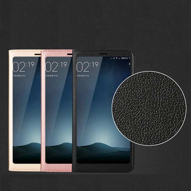 Чехол для Xiaomi Redmi 5, чехол для Redmi 5 Plus с полным окошком, PU кожаный флип-чехол, чехол для Xiaomi Redmi 5 Plus, защитный чехол