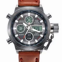 Watches Men Luxury Brand AMST Dive LED Digital Watches Sport Military Genuine Quartz Watch Men Relogio