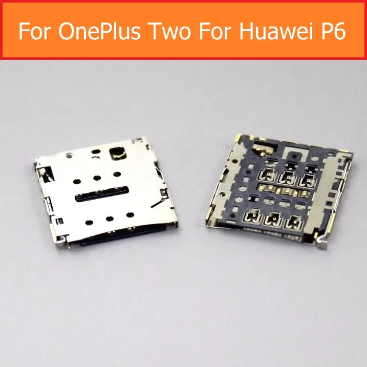 1 шт. гнездо sim-карты держатель для huawei P6 слота для sim-карт лоток sim-считыватель В комплект поставки входит адаптер для 1+ 2 SIM гнездо заменитель адаптера