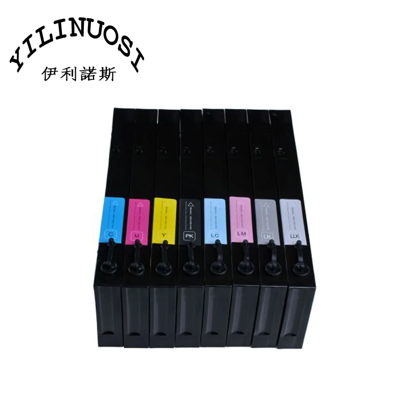 For Epson Stylus Pro 4800 Uv Refill Ink Cartridge 8pcs / Set 300ml
