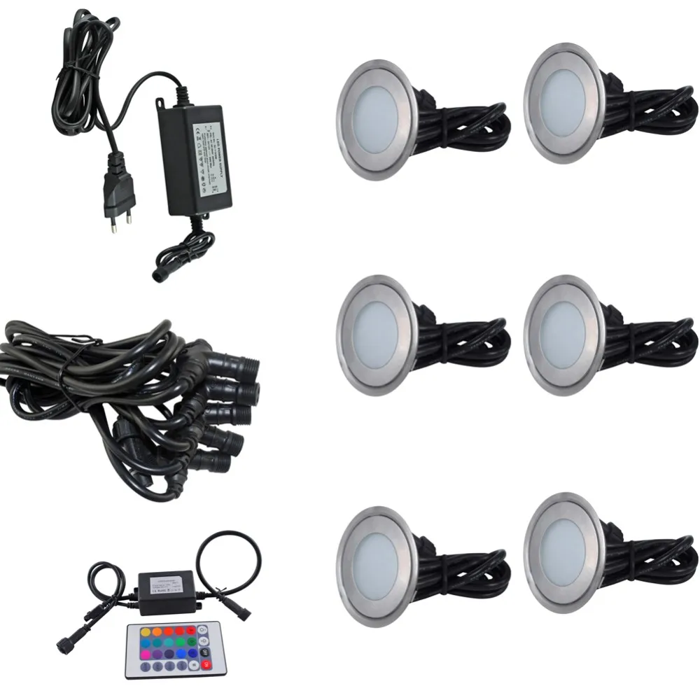 Нержавеющая сталь 0 5 W 12V утопленные светодиодные светильники SMD3350 LED IP67 подземный