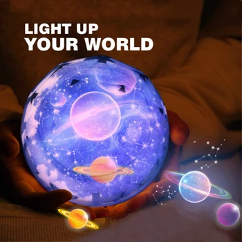 

Star Projector Night Light For Kids Universe Night Light Projection Lamp Romantic Star Sea Birthday Christmas Projector Lamp