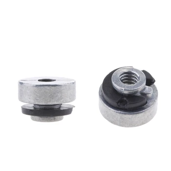 

2 Pieces 1/4-20 Motorcycle Rear Fender Seat Nut for Harley Sportster Street Bob Softail 1996-2017 Easy Grip Quick Release