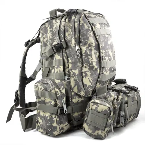 ГХЦГ Новый 50L MolleAssault военный рюкзаки BackpackCamera мешок большой оптовая продажа