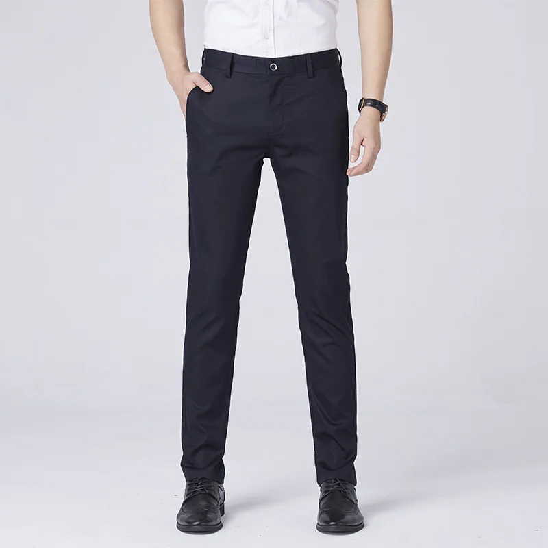 2019 Formal Men Pants Summer Big Size Straight Regular 95% Cotton Casual Trousers 2019 Formal Men Pants Summer Big Size Straight Regular 95% Cotton Casual Trousers