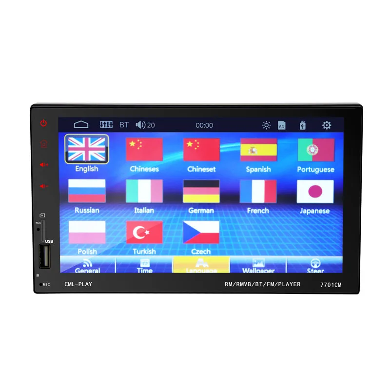 Авторадио 2 din 7 &quotHD сенсорный экран Bluetooth стерео Поддержка зеркального