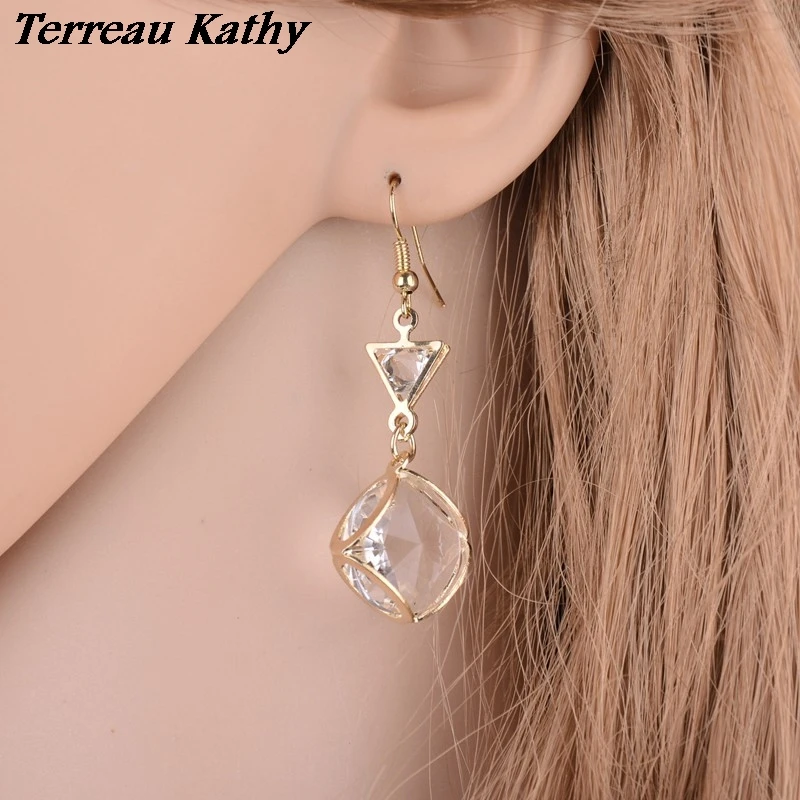 Terreau Kathy популярные модные серьги Женские Ювелирные изделия геометрические