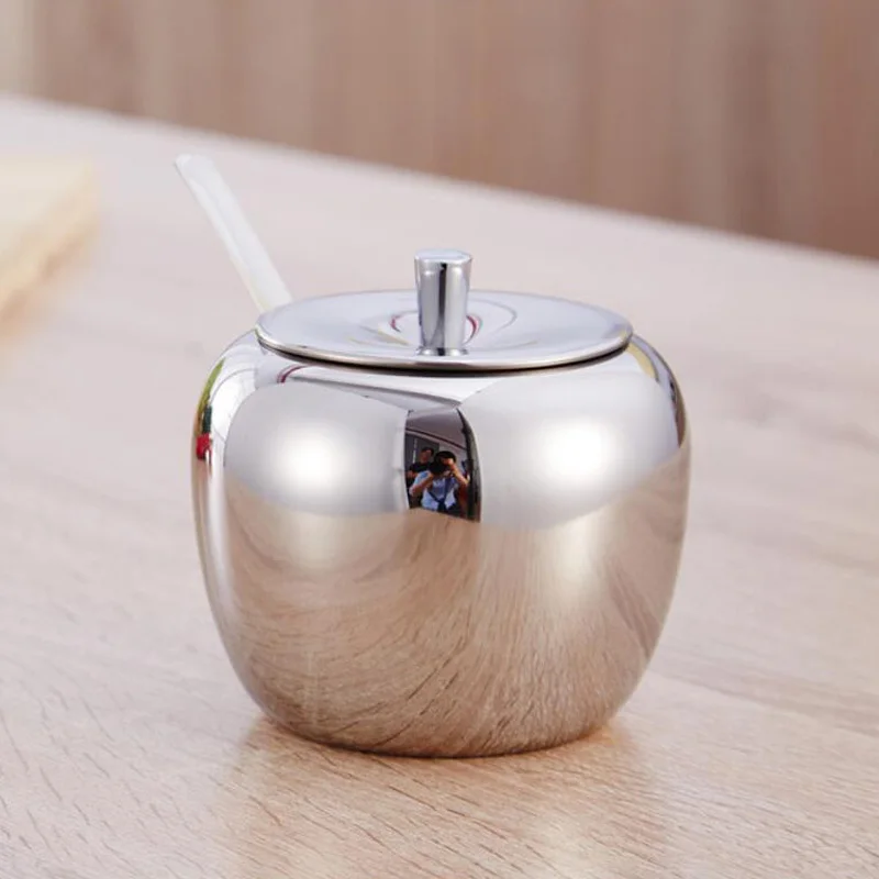 304 Stainless Steel Apple Sugar Bowl  (18)