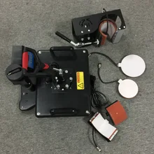 5 in 1 combo heat press machine for trays caps cups