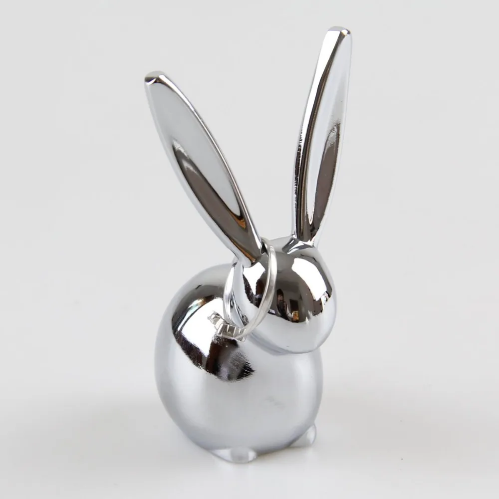 Lovely long ears rabbit ring holderin Storage Holders & Racks from