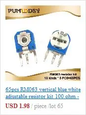 50 шт. 1% 2512 SMD комплект образцов резистора 10 valueX5pcs = 50 шт. 1R00 R500 R470 R330 R220 R200 R150 R100 R050 R010