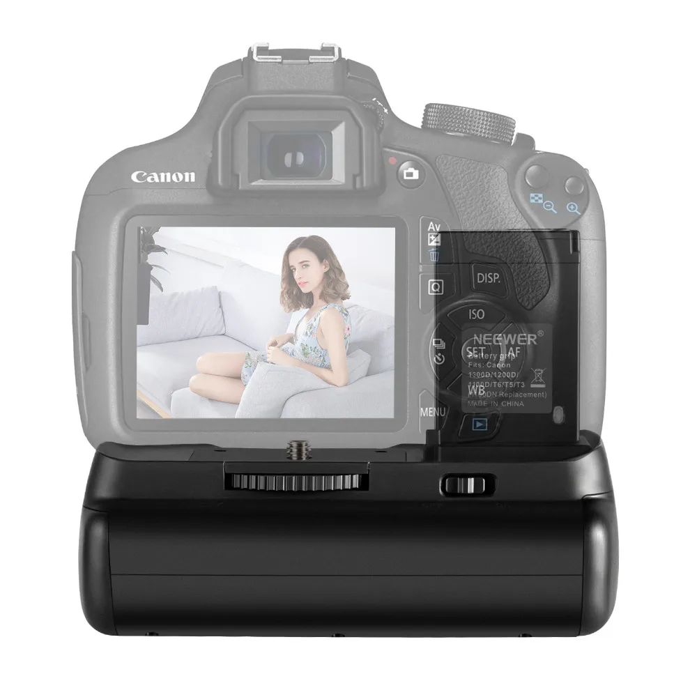 Вертикальный батарейный блок для Canon EOS 1100D 1200D 1300D Rebel T3 T5 T6|vertical battery grip|battery gripneewer