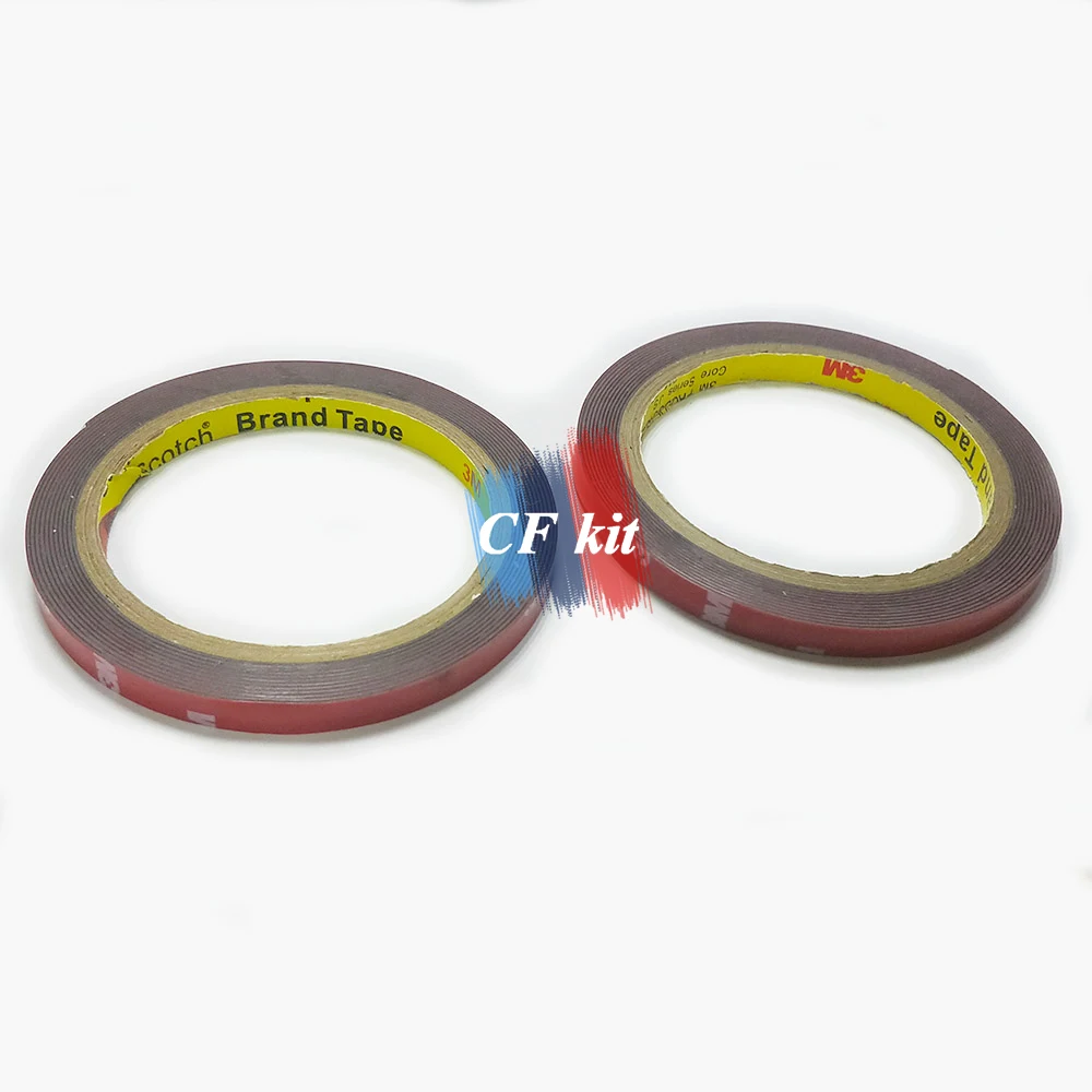 CF Kit Two Rolls of 8mm thick 3M Automotive Acrylic Foam Double Sided Adhesive Tape For Car