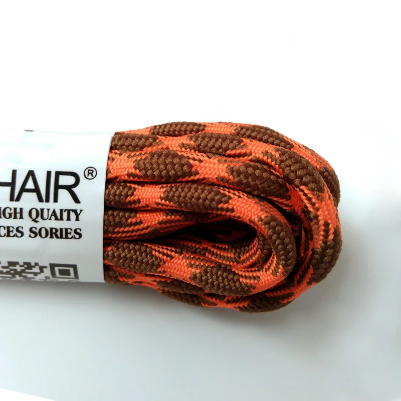 JUP 1-50 Pairs Orange Brown Round Sport Shoelaces Climbing Hiking Bootlace Brand Shoe Laces Outdoor Sneaker Shoelaces Shoetring