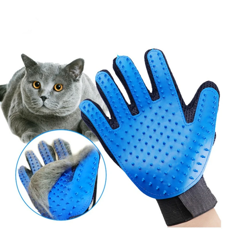 Удобная перчатка для ухода за кошками, шерстяная перчатка для кошек, щетка для удаления шерсти домашних животных, гребень, перчатка для чистки домашних собак, массажная перчатка