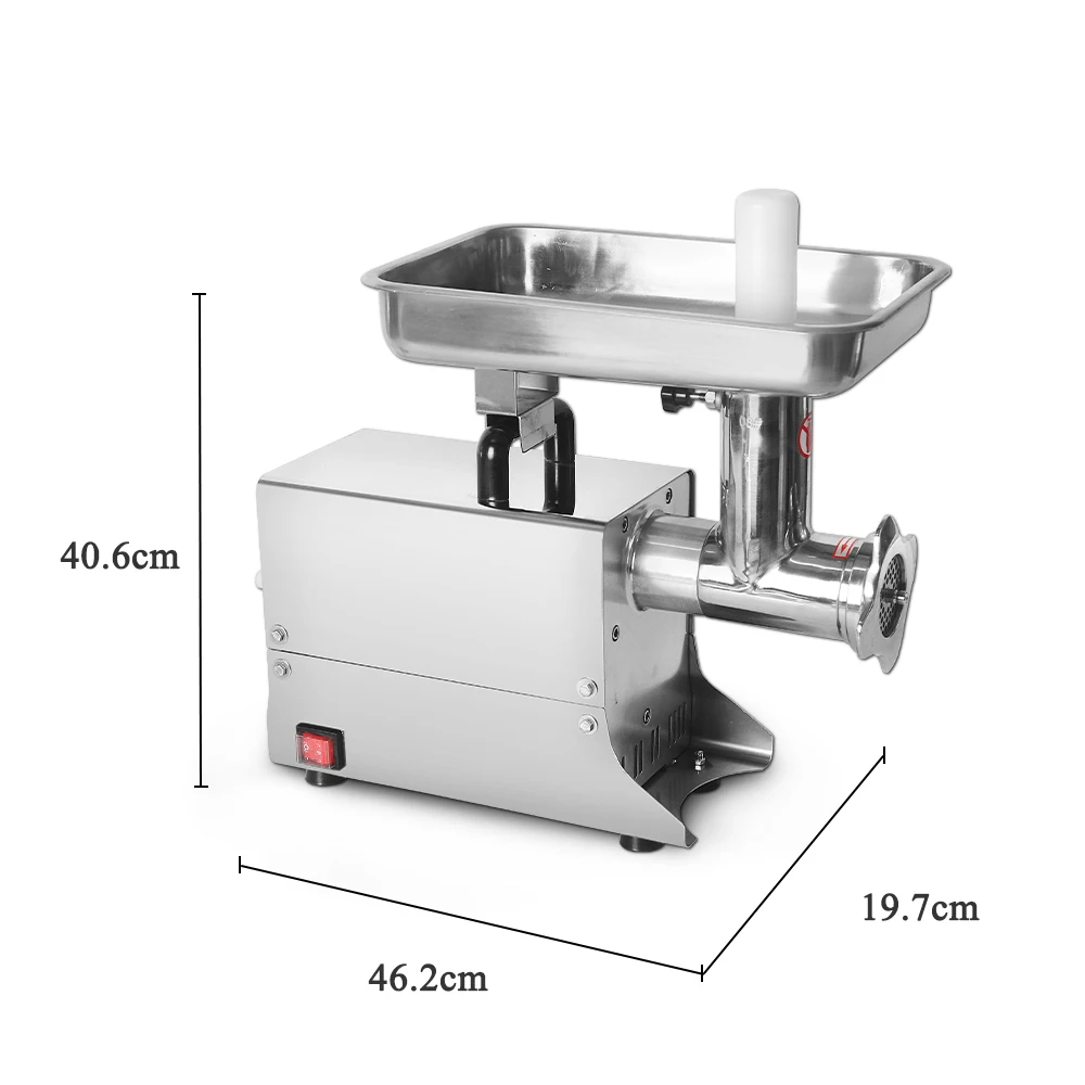 ITOP Commercial Meat Grinder Multifunctional Stainless Steel Electric Meat Mincer Food Chopper Sausage Filling Machine 80kgs/h