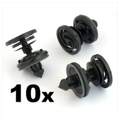 10x For Volvo Interior Door Card & Trim Clips- Plastic Fastener Clips ...