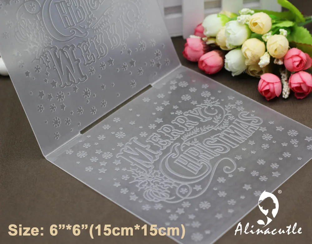 6 &quotX 6&quot пластиковая папка для тиснения Alinacraft Рождественский альбом альбомная