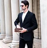 Luufan Men's Leather Long Wallet With 3D Embossing Key Chain Wallet With Iron Chain 100% Genuine Leather Wallet For Cards 6