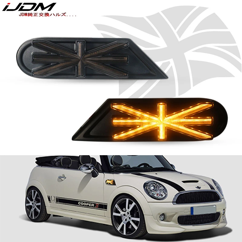 Ijdm Car Side Marker Lamps Amber Led Lights For Mkii Mini Cooper R55