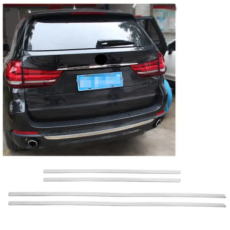 

4Pcs Stainless Steel Car Body Side Door Molding Cover Trim for BMW X5 F15 2014-2018