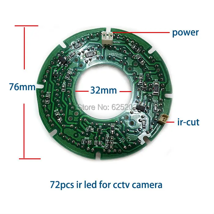Высококачественные 72 шт. ИК-светодиоды для камеры видеонаблюдения на большие расстояния