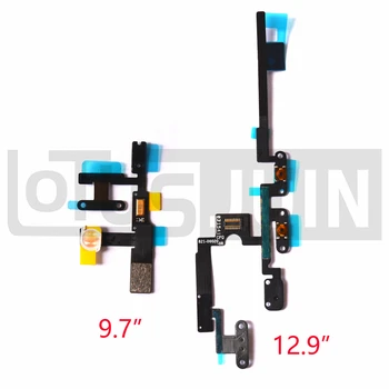 

10PCS New Power On Off Button Switch Flex Cable + Volume Switch Flex Cable For Apple iPad Pro 9.7" 12.9" Replacement Parts