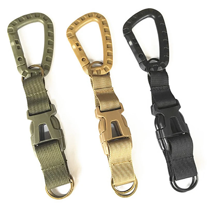 

Key Chain Men MOLLE Keychain Belt Military Key Ring Clip Buckle Holder Outdoor Hang Multifunction