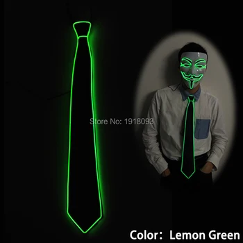

Light-up EL Wire Necktie Novelty Necktie for Men As Seen On Today Show Holiday Light Wedding Event Party Props