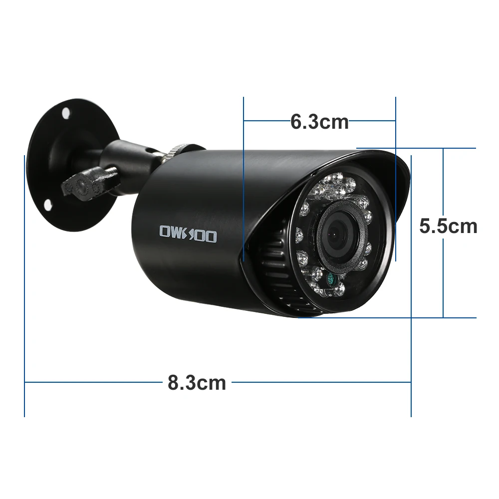 OWSOO 1080 P AHD CCTV аналоговый Камера 3,6 мм объектив 1/2. 8 ''cmos 2.0MP IR-CUT 24 шт. ИК светодиодов ночное видение для дома безопасности PAL системы