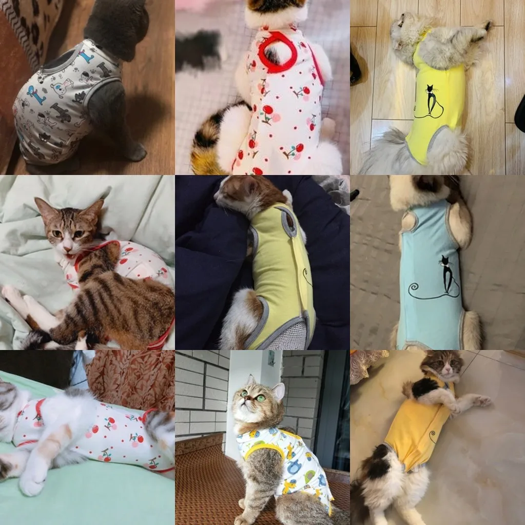 Одежда для кошек хирургический костюм восстановления брюшных ран кожных