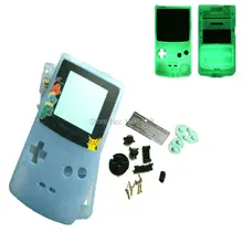 Горячая для GBCGameboyColor светящаяся синяя ракушка флуоресцентный чехол с ограниченными Charmander пластиковые линзы с резиновыми кнопки-подкладки