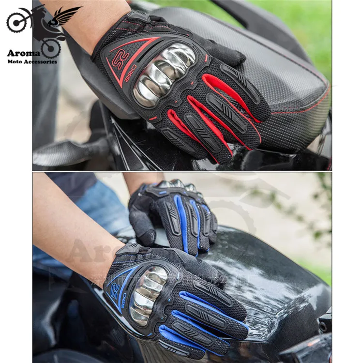 Металлический полный палец moto cross части mtorbike handglove unviersal аксессуары moto защита moto rcycle перчатки для скутера