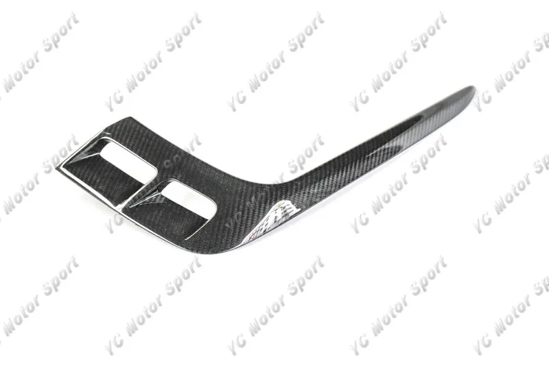 2015-2018 Bentley Bentayga Mulliner Carbon Package Style Front Bumper Air Duct Intake Addon Cover Canards CF (25)