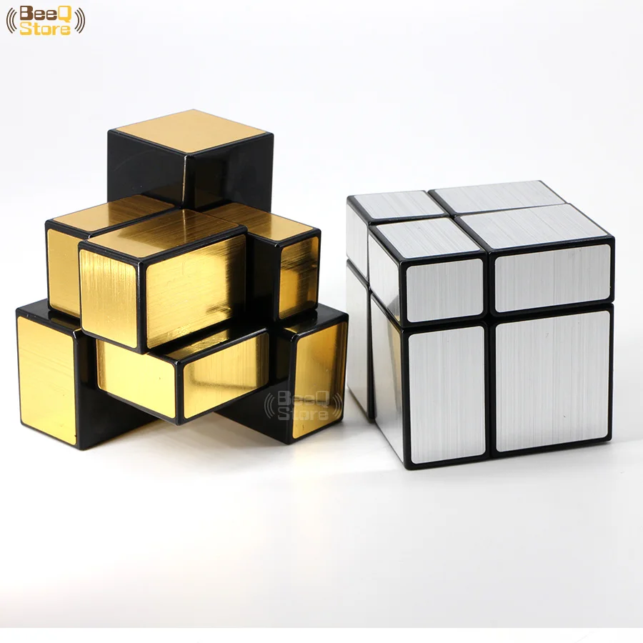 Shengshou 2x2 3x3 зеркало куб магический куб золотого, серебряного цвета матовый Magic Cube 3x3x3 для детей Обучающие игрушки подарок