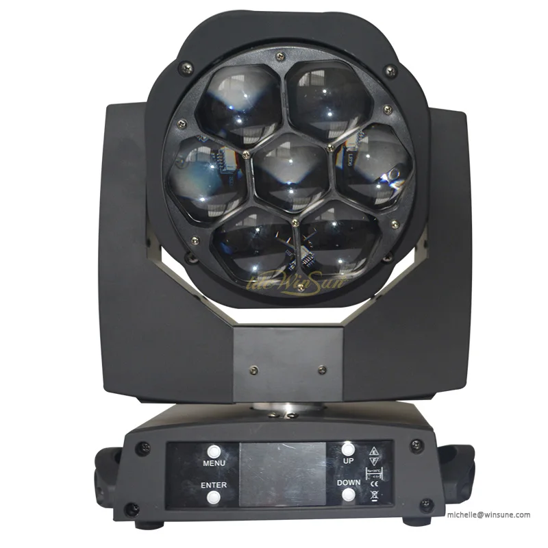 Mini Bee Eye Led Moving Head Wash Spot Light 15wX7 Glowing Eye RGBW LED with Zoom Washer Moving Head Spot Light For Nigh Club (2)