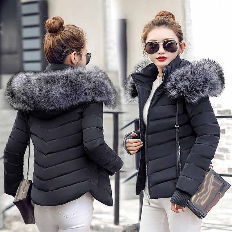 Winter Jacket women 2018 short winter jacket women hooded winter coat