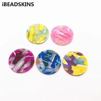 

New arrival! 32mm 50pcs acetic acid coin shape charm for earrings accessories/Earring parts Jewelry Findings making