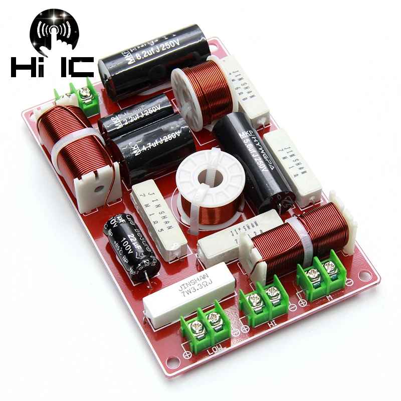 

1pcs /2pcs HiFi Audio Universally Speaker 3 Unit Audio Frequency Divider 3 Way Crossover Filters