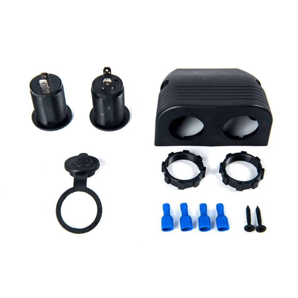 

Waterproof 12V 24V LED Voltmeter Car Cigarette Lighter Power Socket for Motorcycle Boat Car Truck Switch Panel New