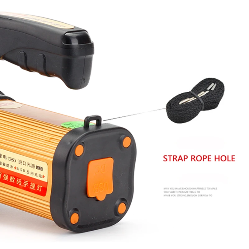 

LED Rechargeable Flashlight Super Bright Searchlight Handheld Portable Spotlight AI88
