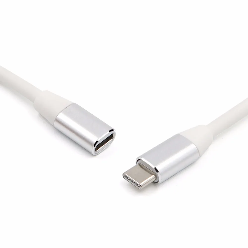 SOONHUA 1 м usb type C кабель-удлинитель USB 3,1 кабель для передачи данных и видео USB-C Штекерный и гнездовой удлинитель