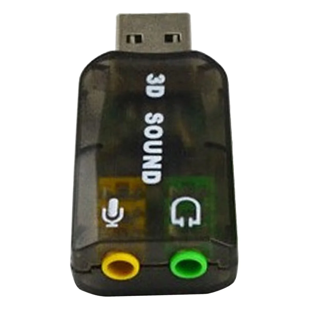 USB звуковая карта Внешний 5 1 канальный с 3 мм разъемом для наушников и микрофона