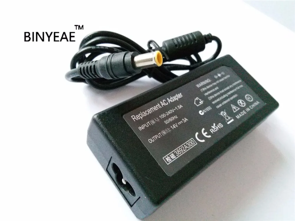 

14V 3A AC Adapter Power For Samsung S27D360H LCD Monitor Free Shipping