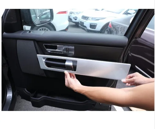 Для Land Rover LR4 Discovery 4 2010- внутренняя Автомобильная дверная ручка панель крышка ABS хромированная Наклейка Автомобильные аксессуары 4 шт