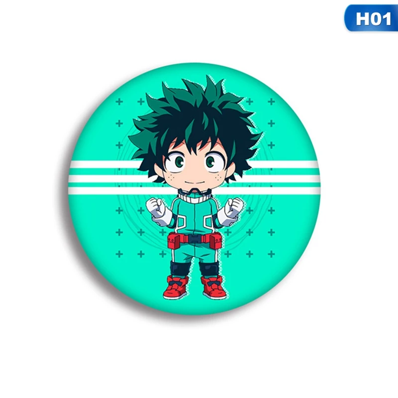 1 Pcs Anime My Hero Academia Cosplay Badge Cartoon No Hero Academia Brooch Pins Collection Bags Badges For Backpacks
