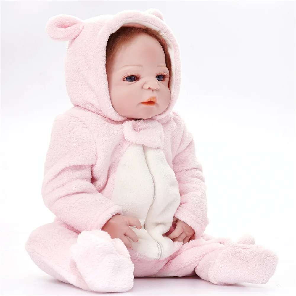 55 см полное Силиконовое боди Reborn Baby Doll игрушка Реалистичная новорожденная принцесса девочки младенец Кукла Малыш Brinquedos Bathe игрушки подарки