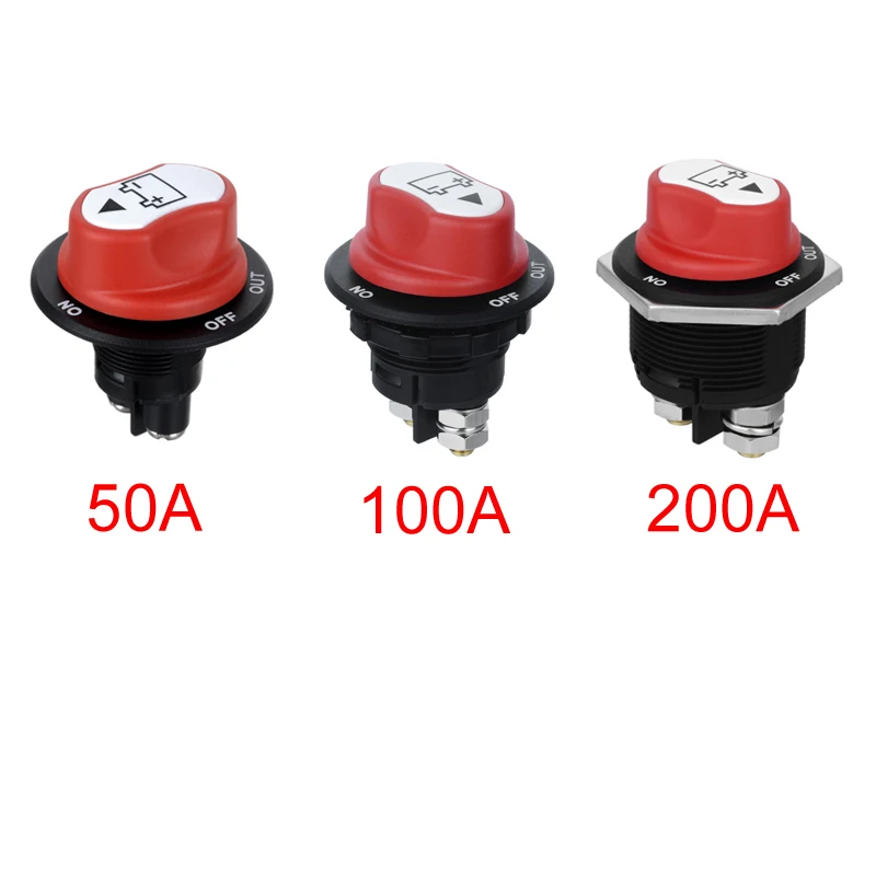 Jtron 50A 100A 200A font b Battery b font Isolator Cut Out Off Kill Switch Kit