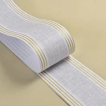 10*500 см золотая линия талии Наклейка на стену для ванной комнаты Кухня Плитка Мозаика самоклеющиеся ПВХ обои границы 3d стикер s